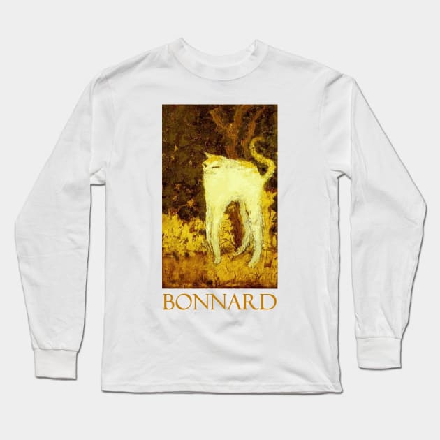 The White Cat (1894) by Pierre Bonnard Long Sleeve T-Shirt by Naves